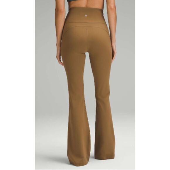 Lululemon Groove Super-High-Rise Flared Pant Nulu *Regular Allspice Womens 4 NWT - Picture 2 of 11
